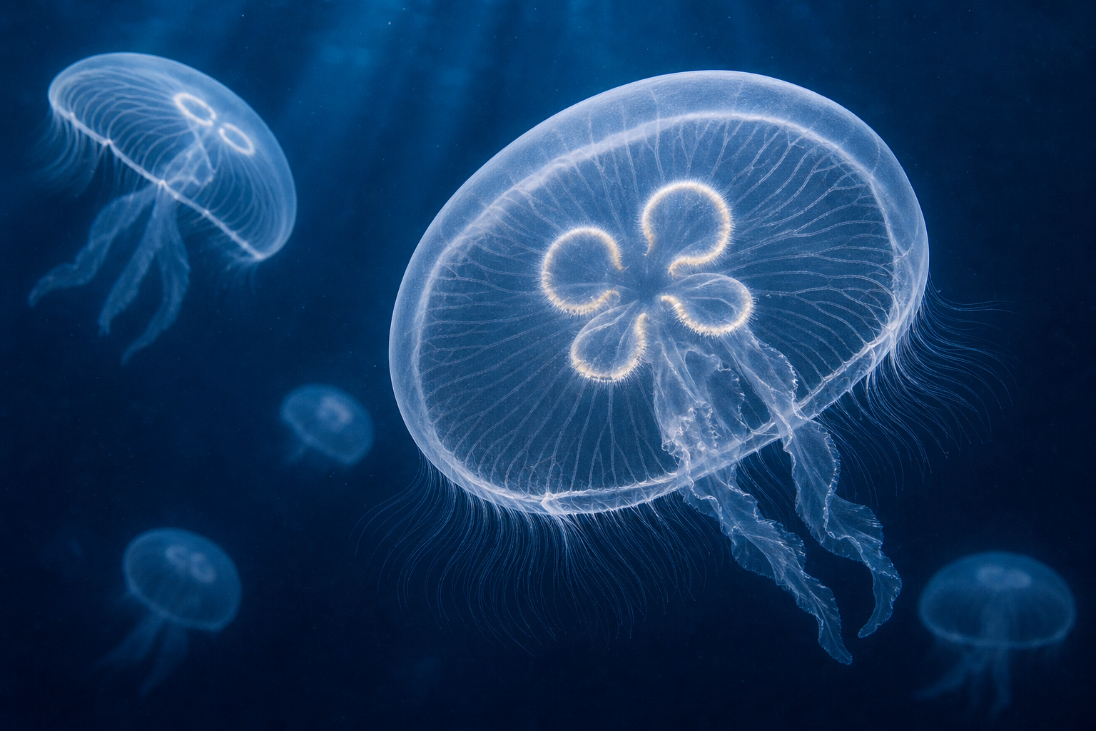 Aurelia aurita moon jellyfish