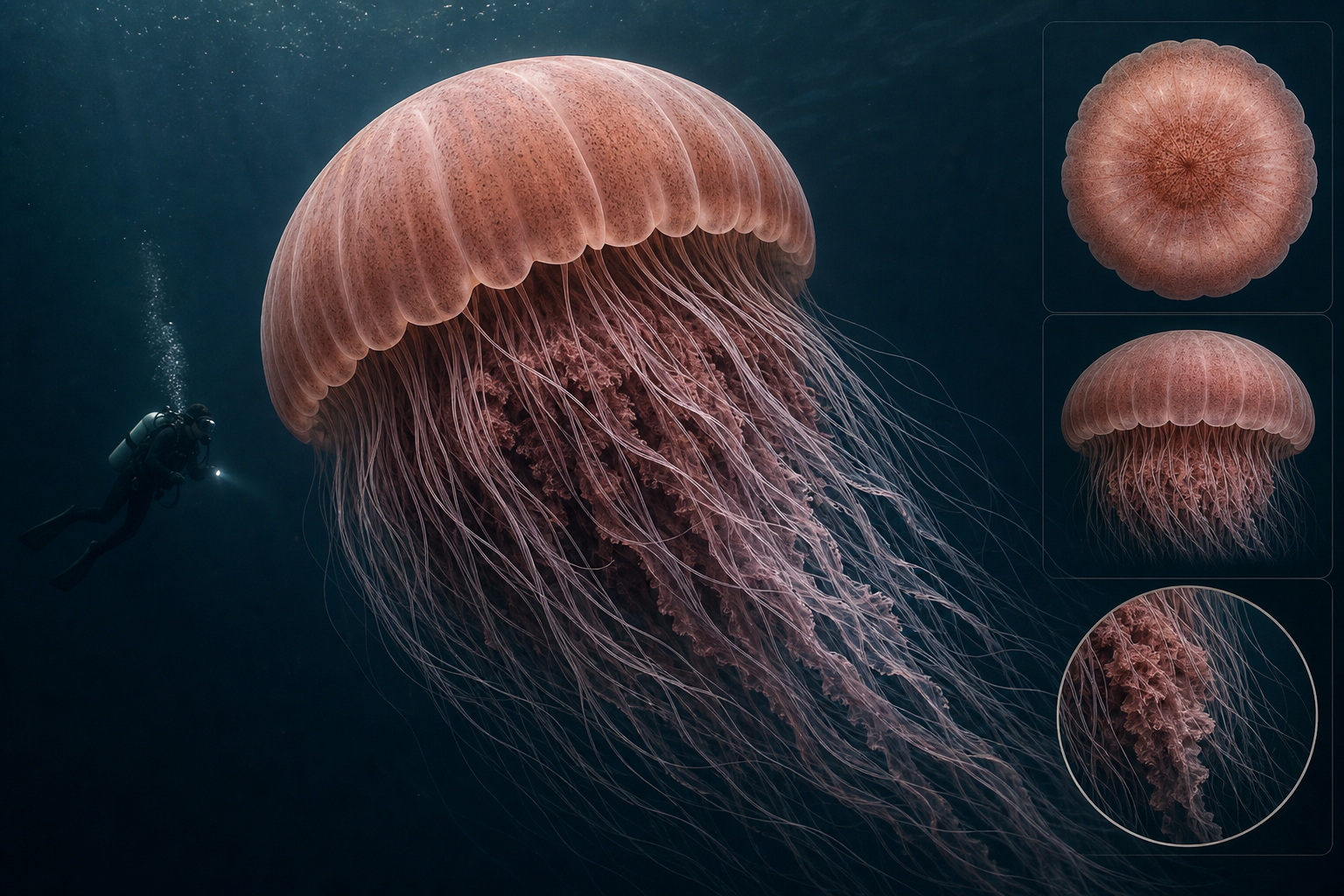 Nemopilema nomurai giant jellyfish