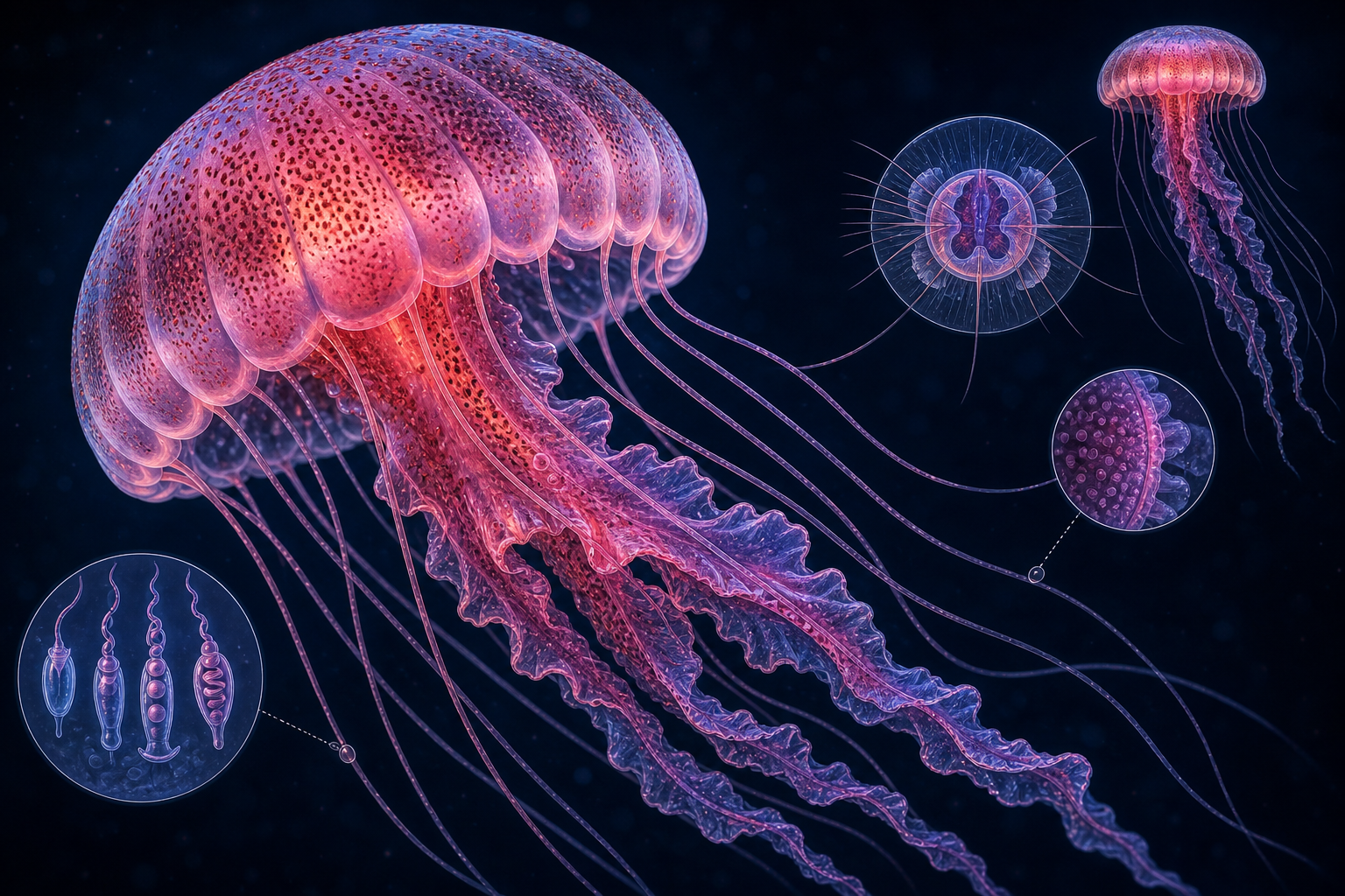 Pelagia noctiluca mauve stinger